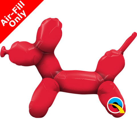 Red Balloon Dog Balloon on Stick