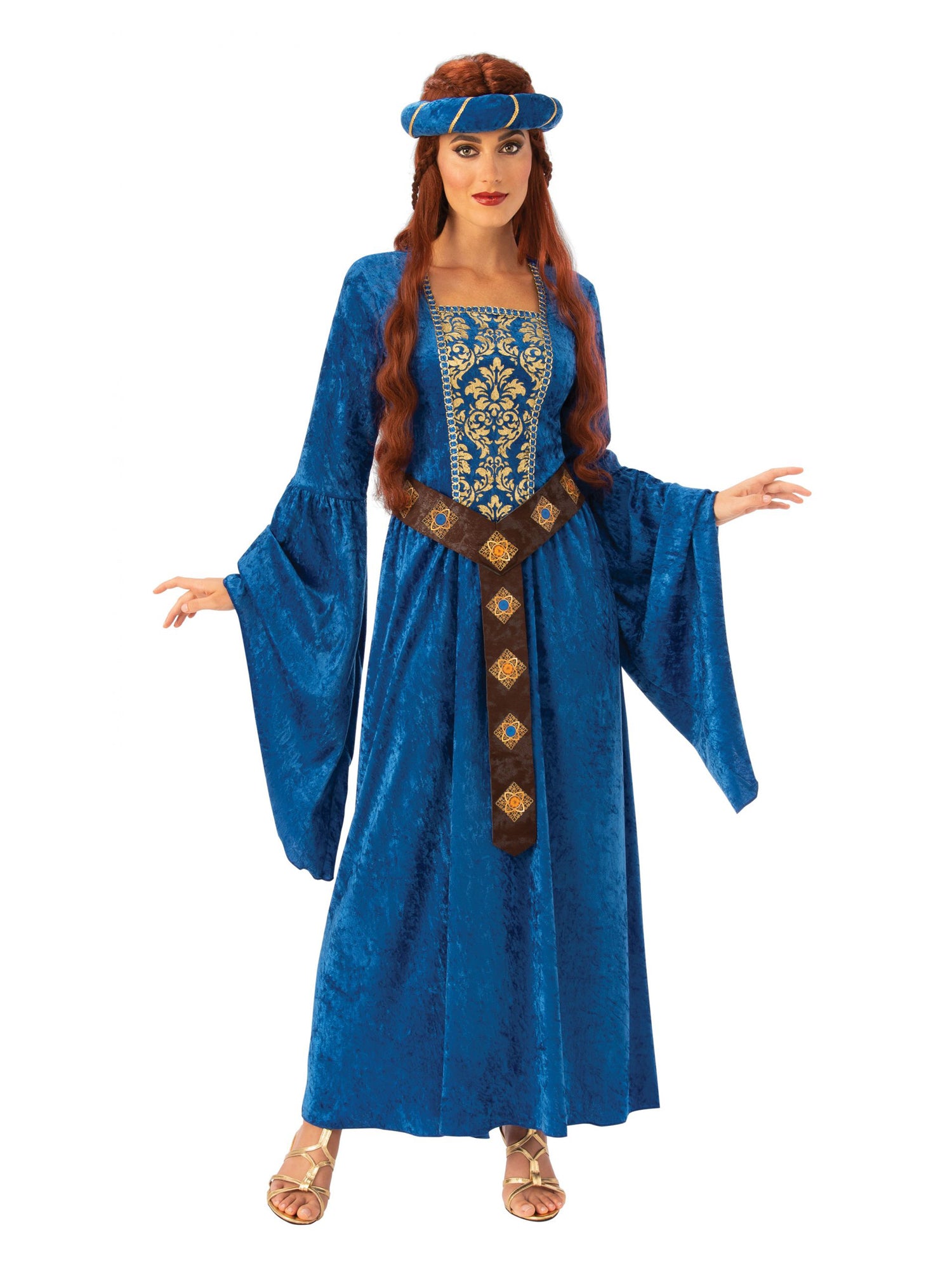 Medieval Maiden Royal Blue Costume