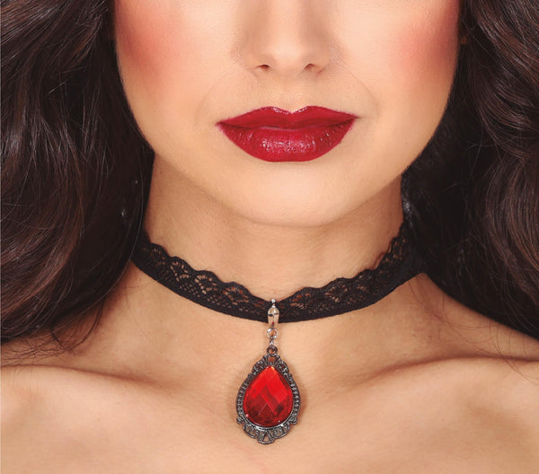 Lace Ruby Choker
