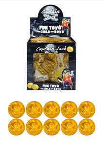 Pack of 12 Pirate Gold Coins