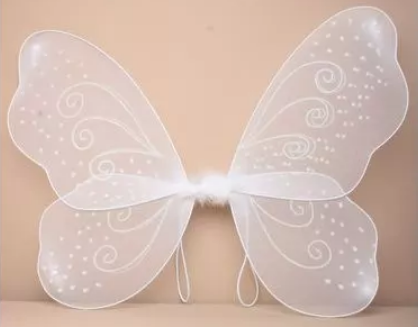 White Glitter Fairy Wings