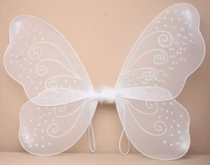 White Glitter Fairy Wings