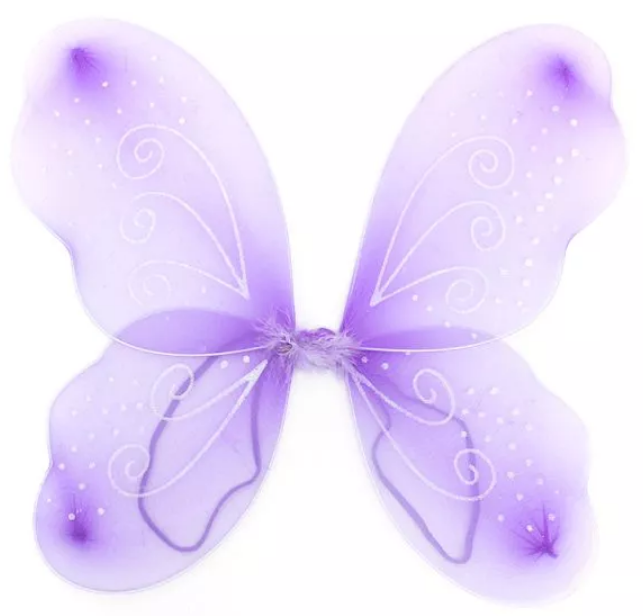 Lilac Glitter Fairy Wings