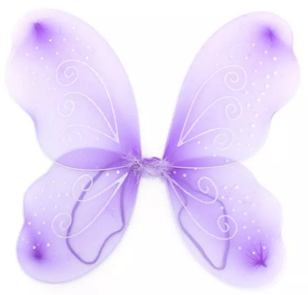 Lilac Glitter Fairy Wings