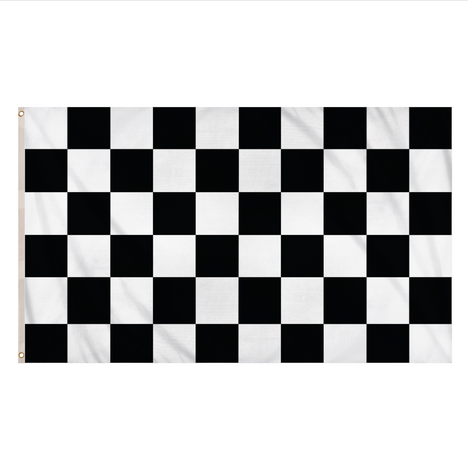 Chequered Black and White Flag