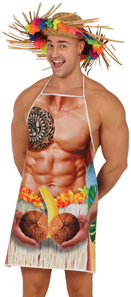 Hawaiian Hunk Funny Apron