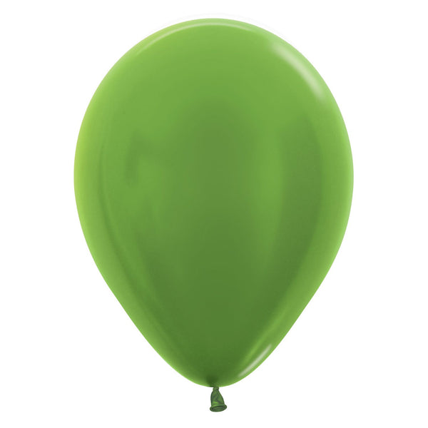 Metallic Lime Green Latex Balloons