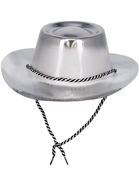 Silver Metallic Cowboy Hat