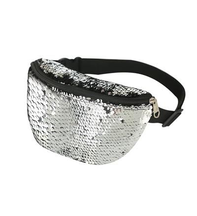 Silver Sequin Bumbag