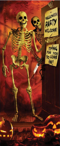 Skeleton Welcome Halloween Door Poster (Copy)