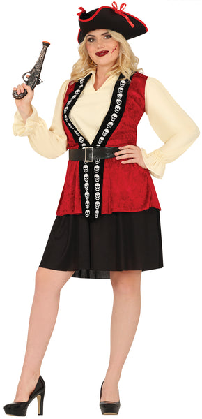 Skull Pirate Lady Costume