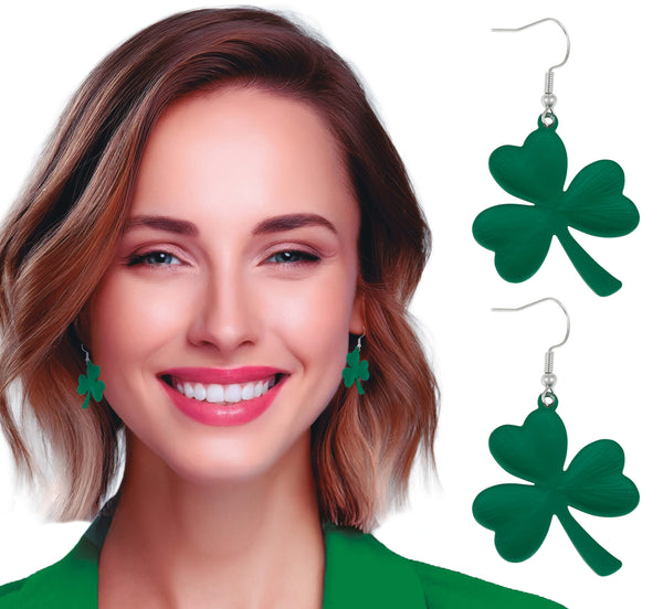 St Patrick's Day Shamrock Earrings