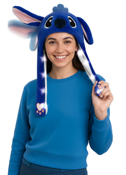 Blue Koala Flappy Hat with Lights