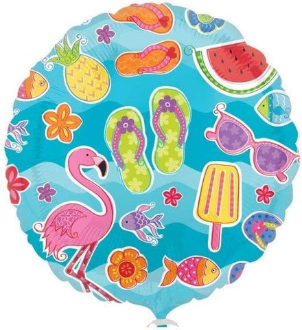 18 Inch Summer Fun Beach Party Foil Balloon