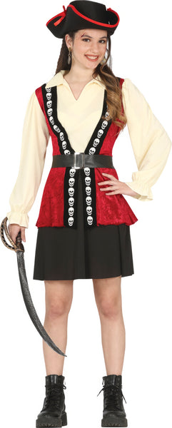 Skull Pirate Lady Costume