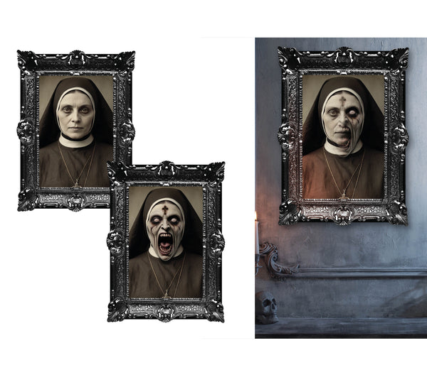 Terrifying Nun Holographic Horror Picture