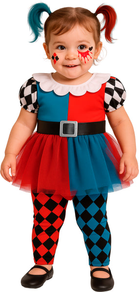Lil Colourful Harlequin Costume