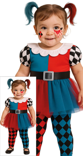Lil Colourful Harlequin Costume