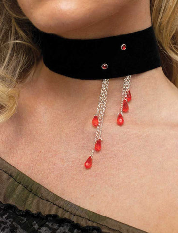 Vampiress Blood Drip Choker