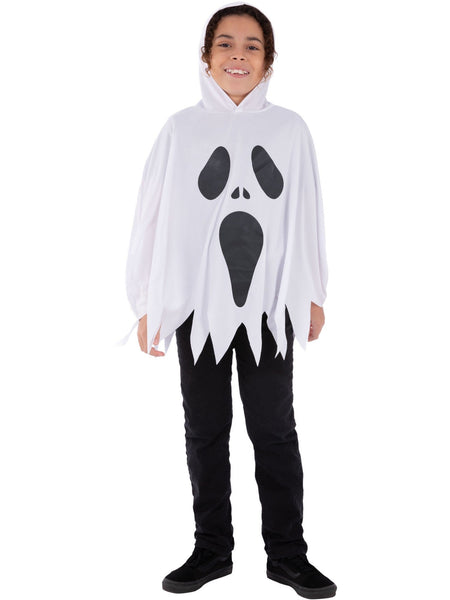 Child's White Ghost Poncho