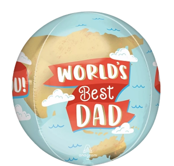 16 inch World's Best Day Orbz Balloon