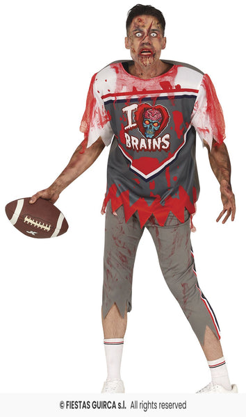 Zombie American Football Player Costume