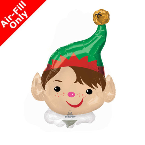 Adorable Elf Foil Balloon on Stick