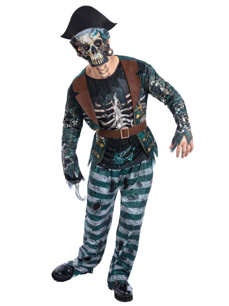 Skeleton Pirate Captain Costume