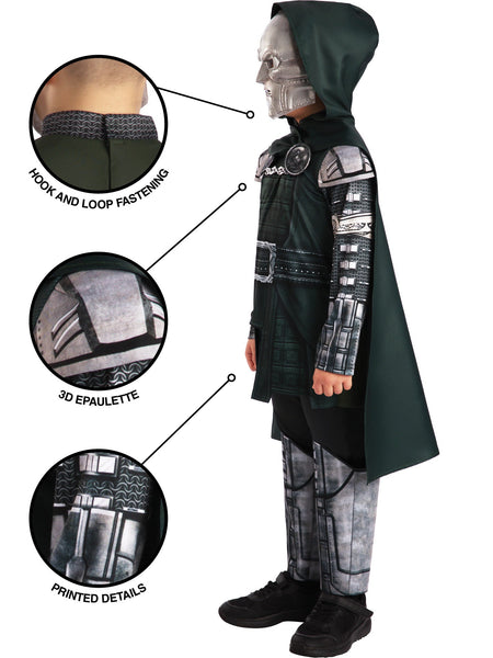 Avengers Doomsday Dr Doom Deluxe Kids' Costume