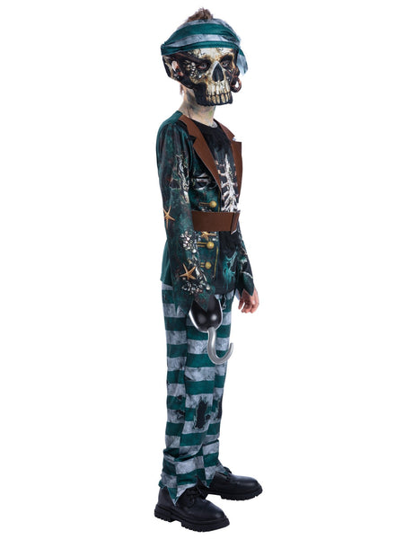 Child's Skeleton Pirate Deck Hand Costume