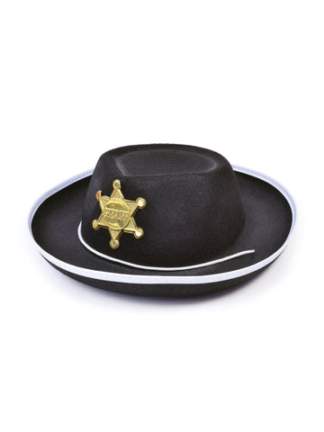 Child's Black Felt Cowboy Hat