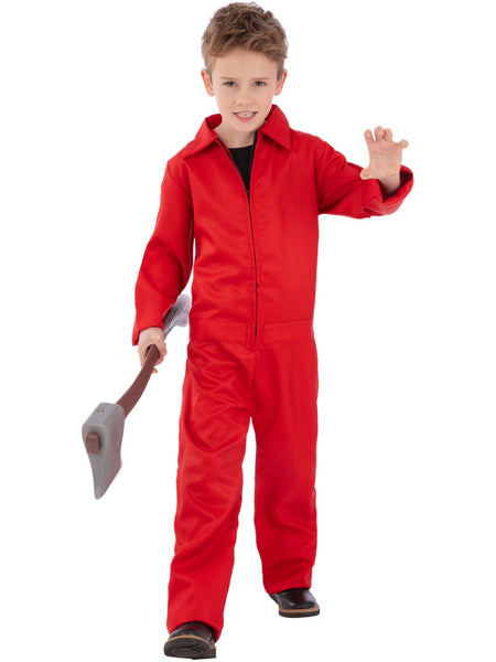 Child's Unisex Red Boiler Suit