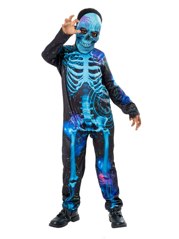 Child's Blue Skeleton Costume