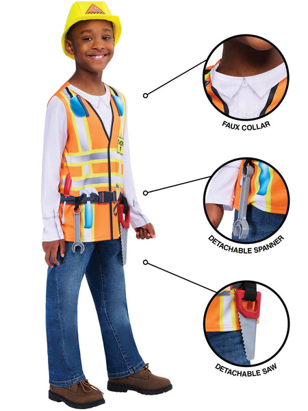 Child's Construction Worker Costume