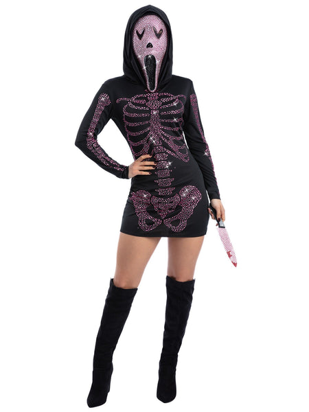 Fever Rhinestone Skeleton Dress