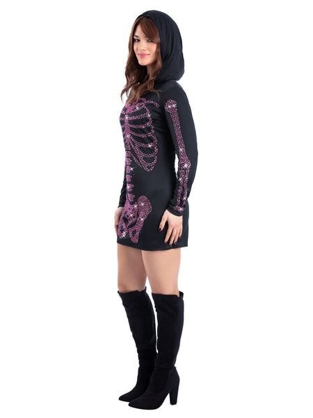 Fever Rhinestone Skeleton Dress