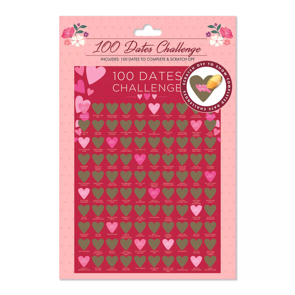 Valentine's 100 Dates Challenge Poster