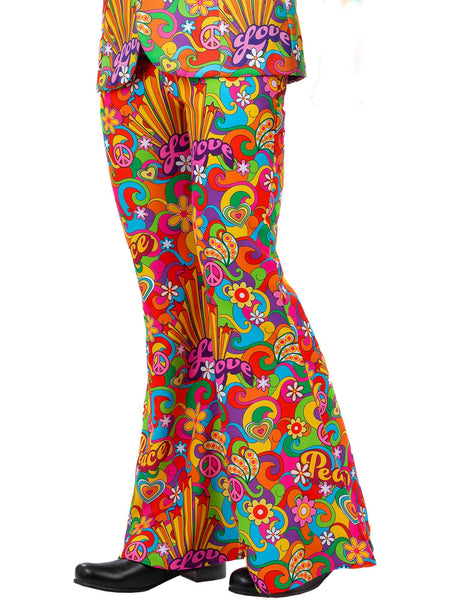 Men's Rainbow Peace Flared Trousers