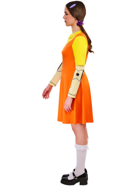 Official Squid Games Girl Doll Costume