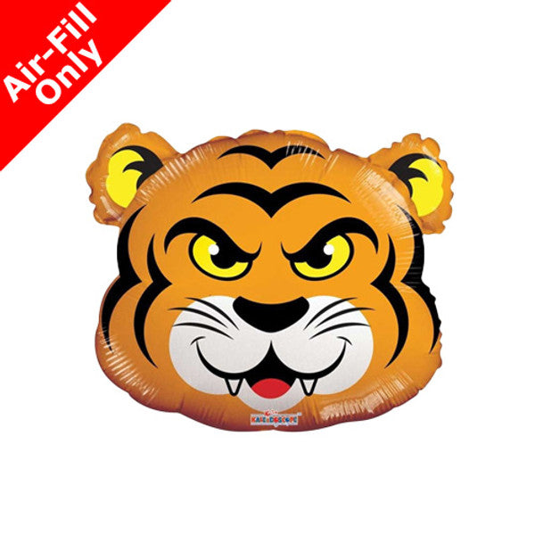 Growling Tiger Head Balloon on Stick