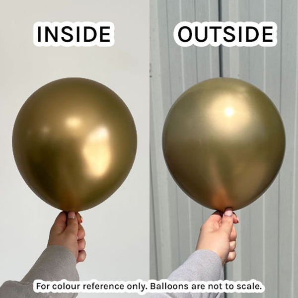 Kalisan Mirror Gold Latex Balloons