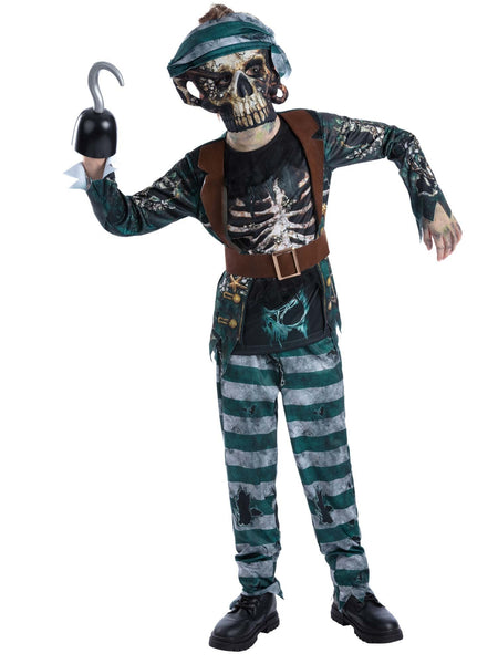 Child's Skeleton Pirate Deck Hand Costume