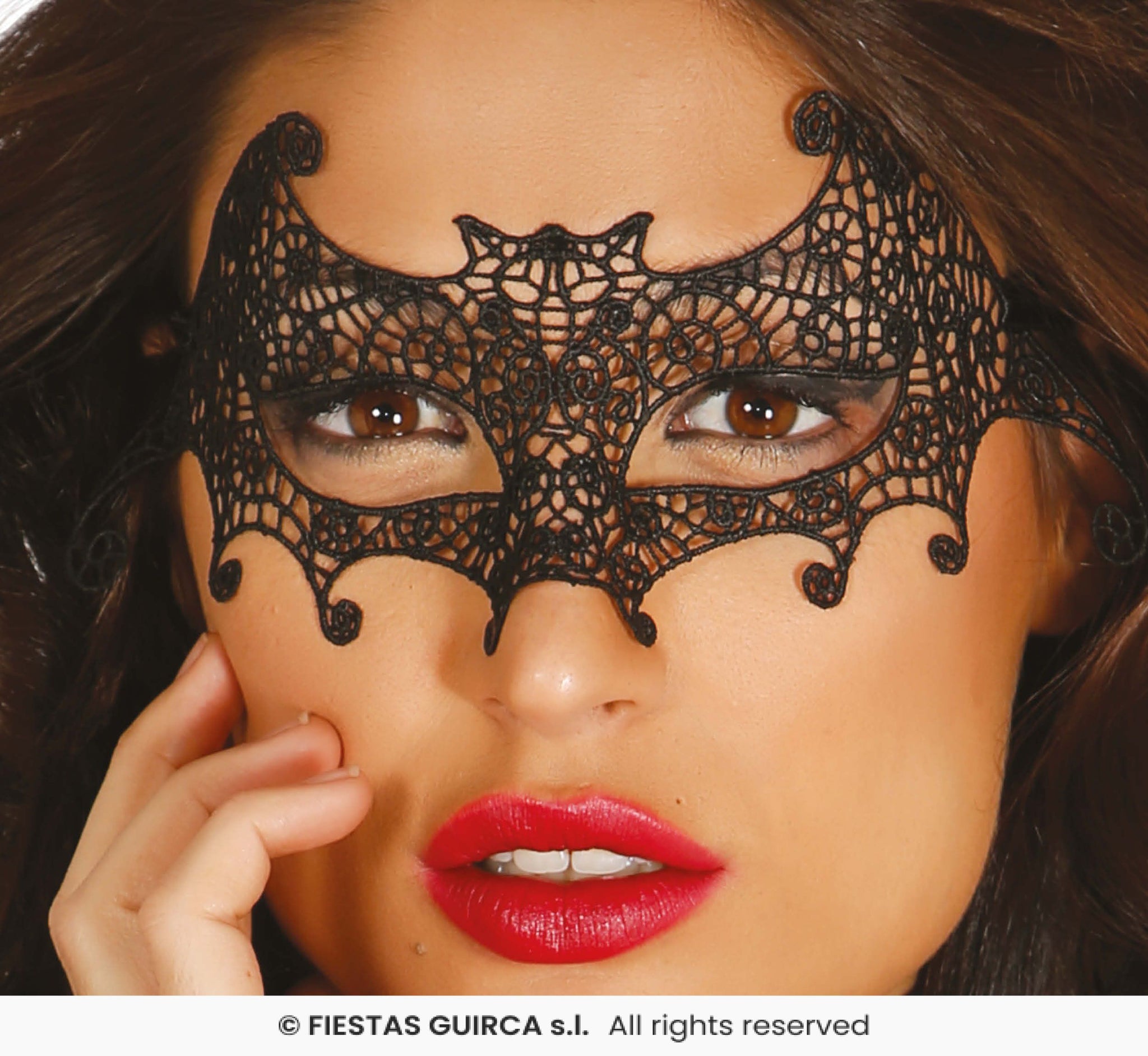 Embroidered Bat Eye Mask