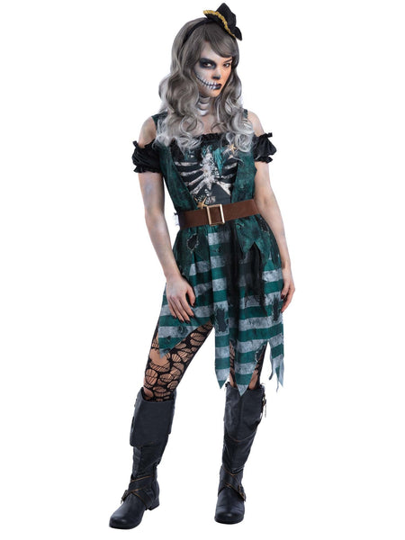 Skeleton Pirate Buccaneer Costume
