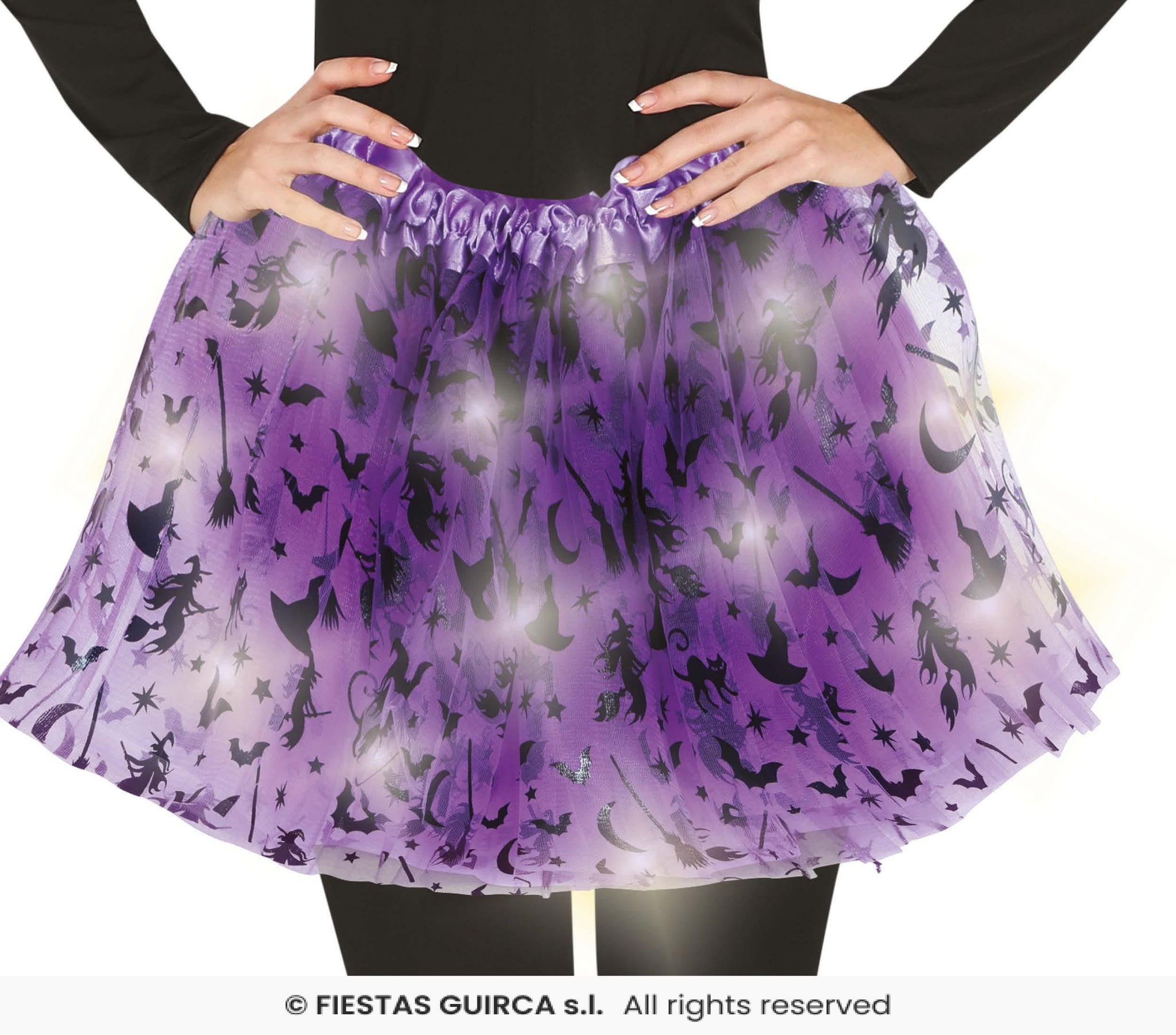 Purple Light-Up Witch Tutu