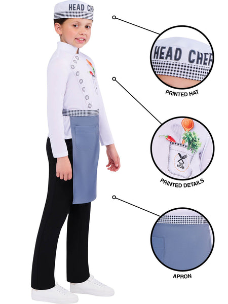 Child's Head Chef Costume