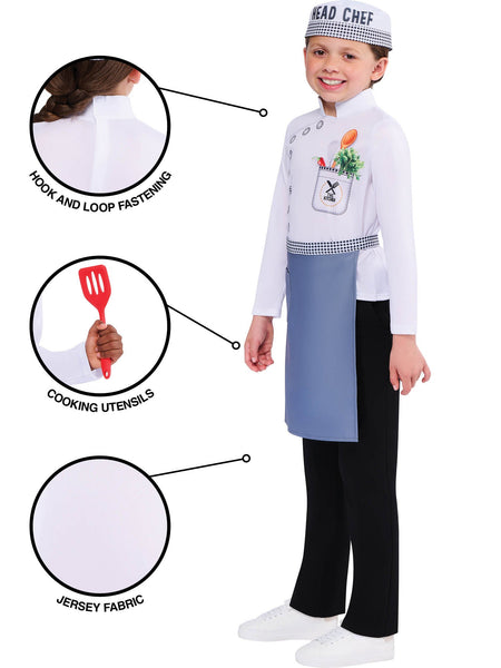 Child's Head Chef Costume