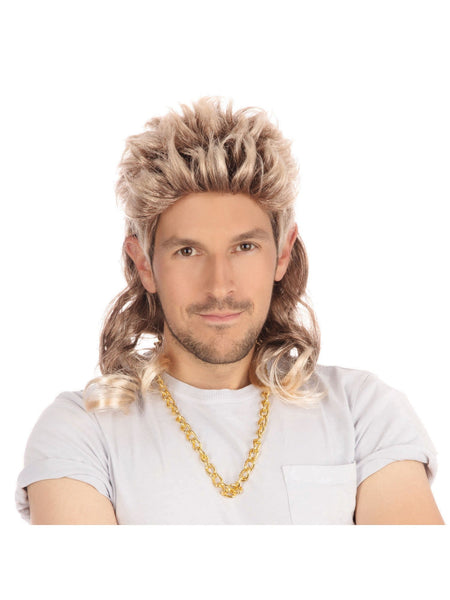 Blonde Mullet Wig