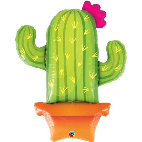 39 Inch Potted Cactus Foil Balloon