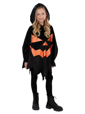 Child's Pumpkin Poncho